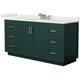 Option Green / White Quartz Top / Brushed Nickel Hardware