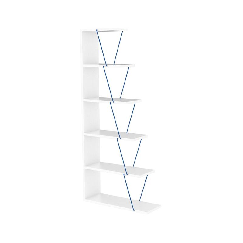 Bangles 57'' H x 25'' W Ladder Bookcase