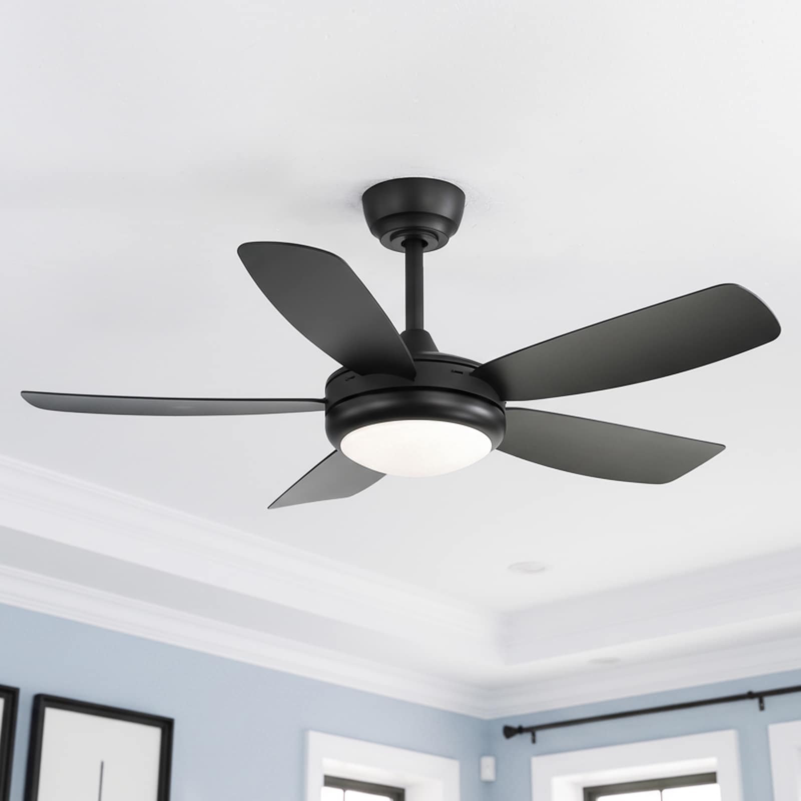 Sofucor 42 Inch Ceiling Fan with Dimmable LED Light and Remote Control,Quiet 6‑Speed,Adjustable 3‑Color Light and Timer