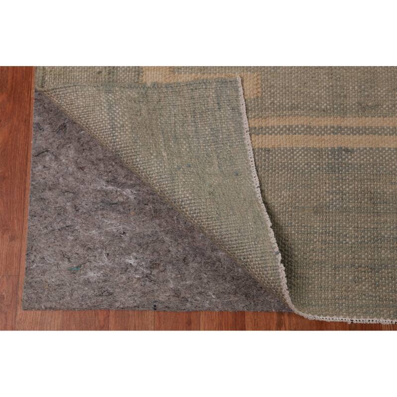 Hand Woven Oriental 100% Jute Carpet Southwestern Modern Beige & Ivories Kilim Area Rug - 11' 4'' X 9' 3''