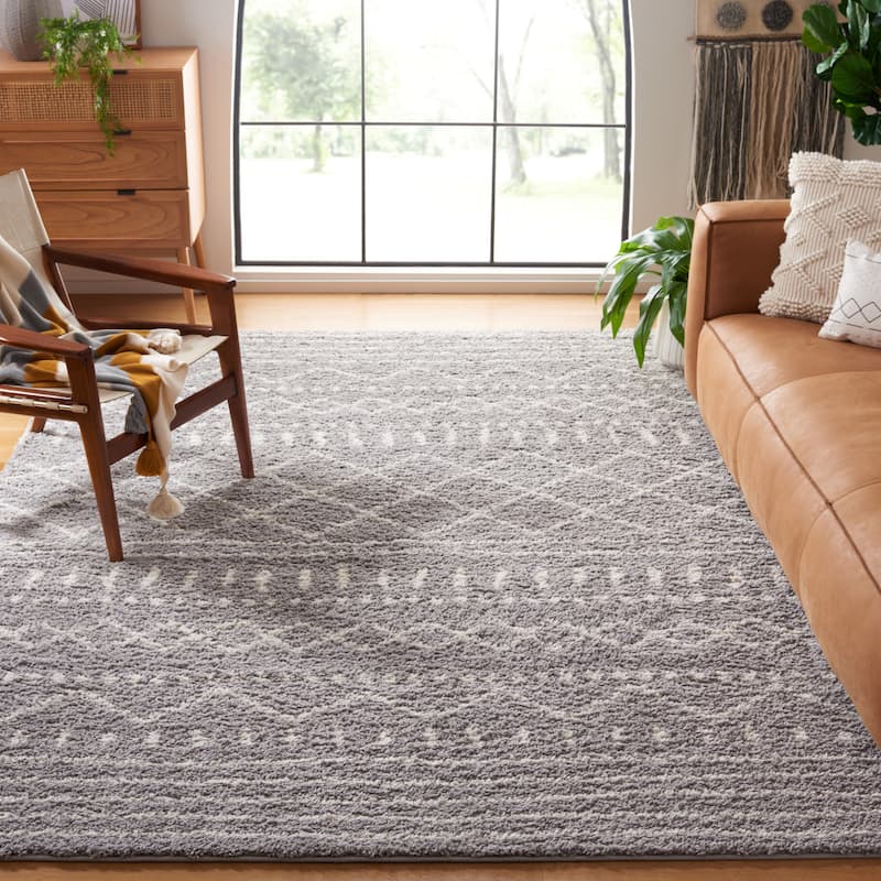 SAFAVIEH Arizona Shag Lotta Moroccan 1.2-inch Thick Rug