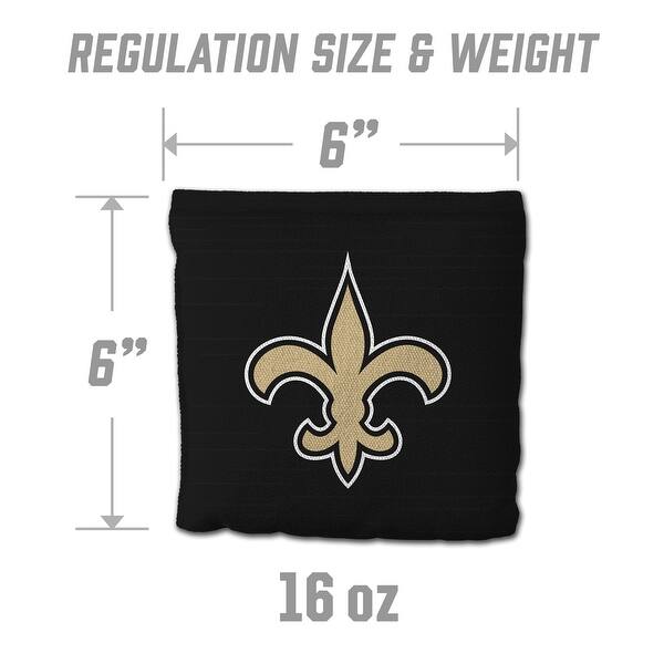 New Orleans Saints NFL Dual Sided Pro Stop & Slide Cornhole Bags