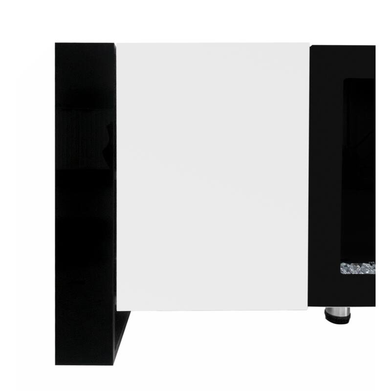 Modern TV Stand with 34.2" Non-heating Electric Fireplace,with 2 Cabinets,Media Console for TVs up to 78"