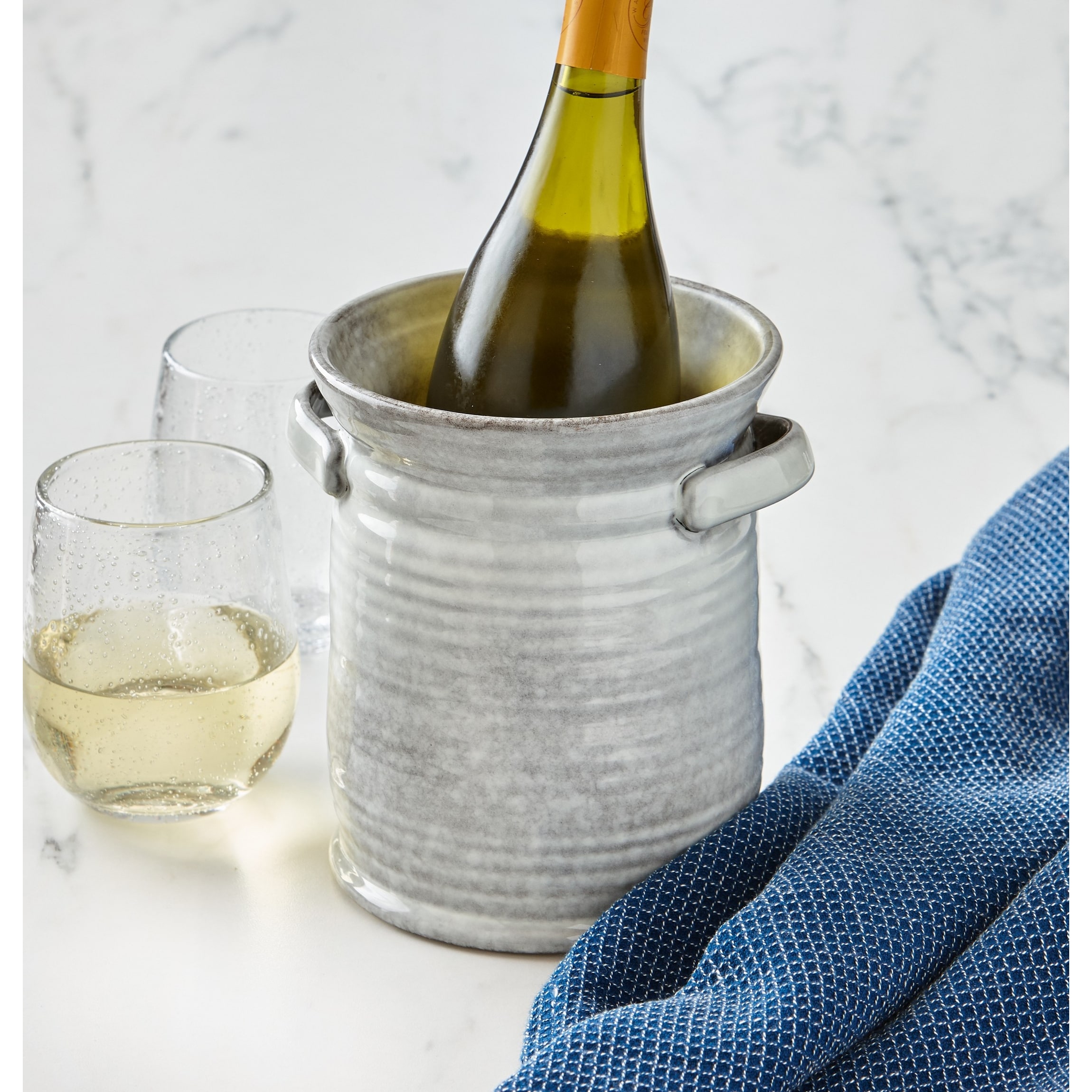 Stinson Wine Cooler/Utensil Holder Stoneware Dishwasher Safe