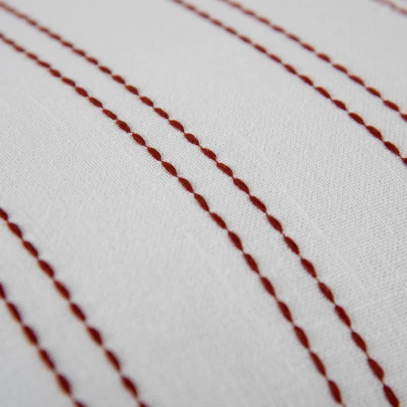 Rizzy Home Striped Embroidered Pillow