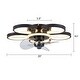 preview thumbnail 9 of 14, Metal Small Flower Shape 5 Lights LED Ceiling Fan Dimmable for Kids
