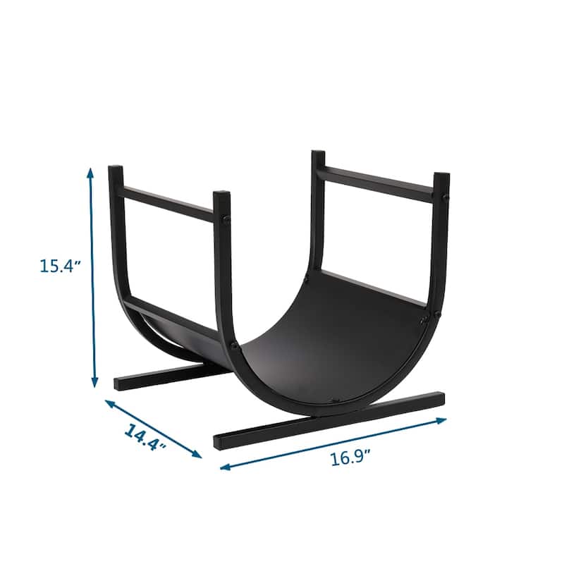 16.5" U-Shaped Outdoor Firewood Rack