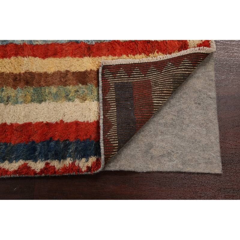 Stripe Moroccan Oriental Hallway Runner Rug Wool Hand-knotted - 2'7" x 9'7"