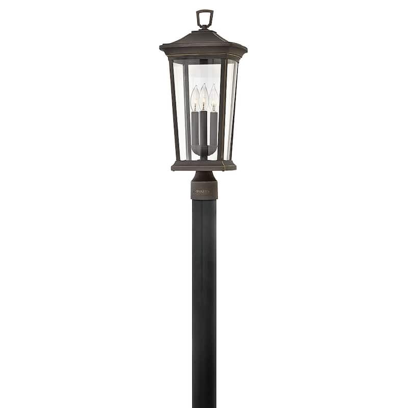Hinkley Lighting Bromley 12v 10.5w 3 Light 23" Tall Single Head Post - Oil Rubbed Bronze