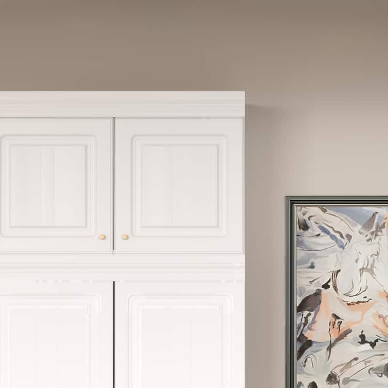 93.9"H/74.2"H Armoires Wardrobe Closet Cabinet Hanging Drawers Storage