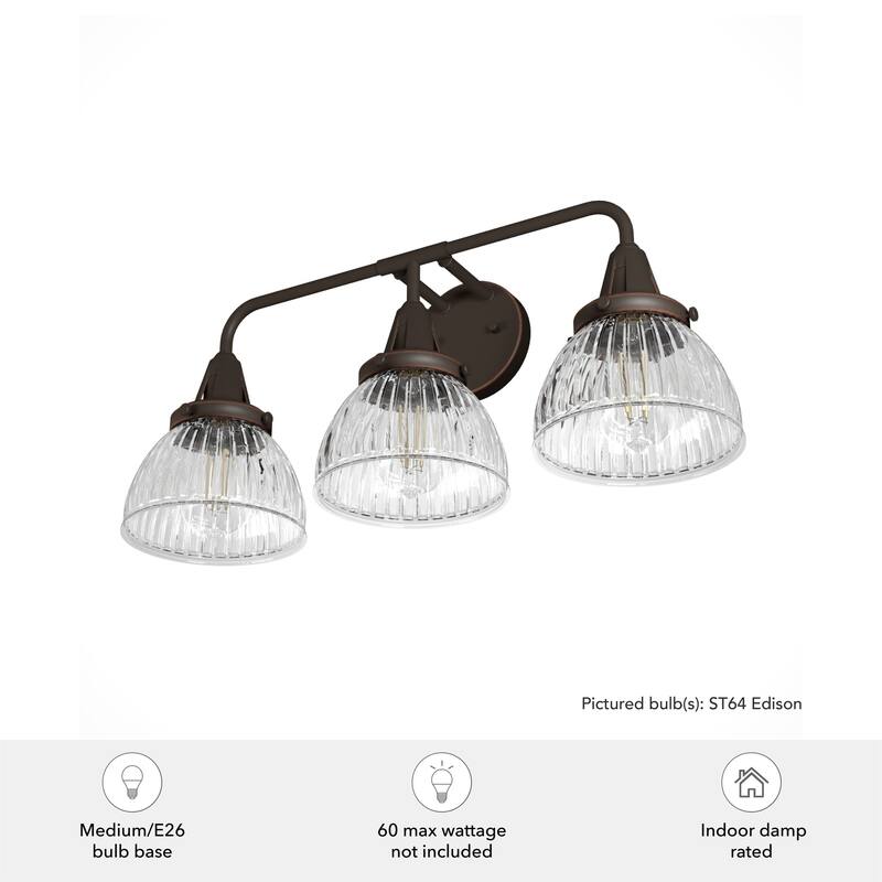 Hunter Cypress Grove 3-Light Vanity Wall Light