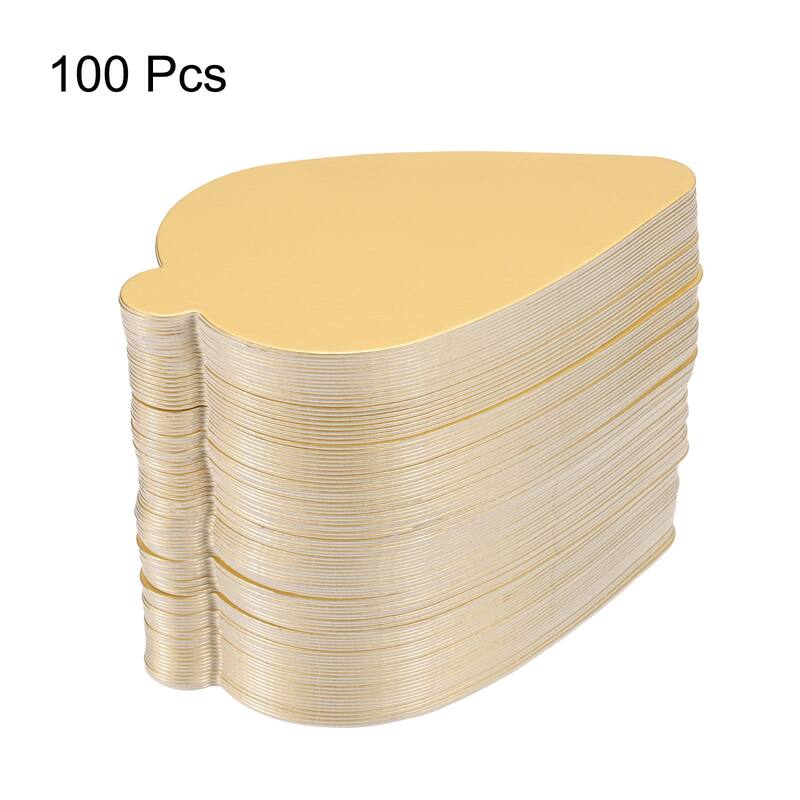 100pcs Mini Cake Boards, Mousse Cake Cardboards Leaf Cake Bases
