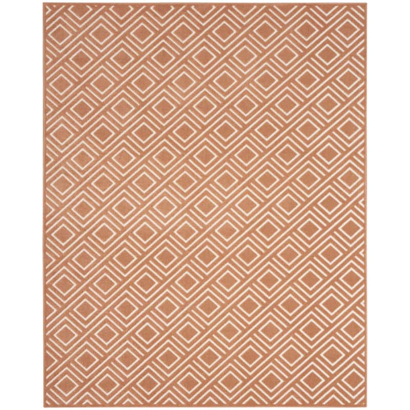 Nourison Casual Indoor only Geometric Area Rug - 7' 10" x 9' 10" - Copper - Rectangle
