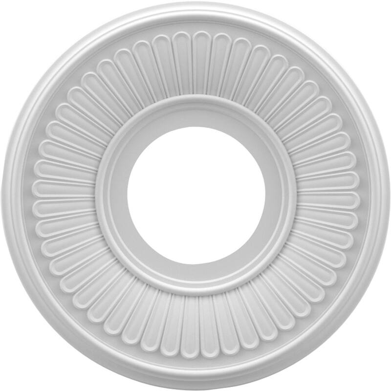 3 1/2" Inside Diameter - Berkshire Thermoformed PVC Ceiling Medallion