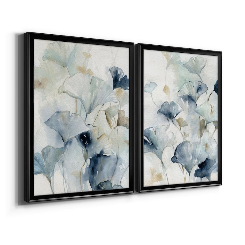 Indigo Ginkgo I Premium Framed Print - Ready to Hang - Multi-Color