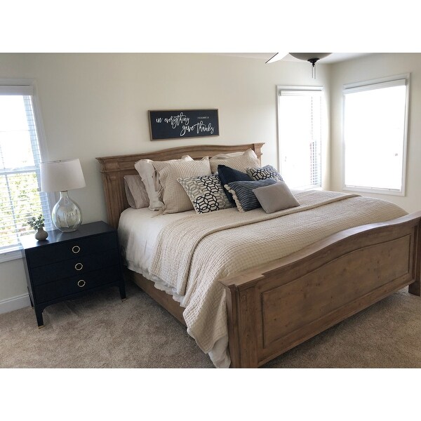 Safavieh Lorna Navy 3 Drawer Night Stand Overstock 21185479