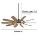 preview thumbnail 6 of 7, Minka Aire Barn H2O 10 Blade 84 Inch Ceiling Fan With LED Light Kit