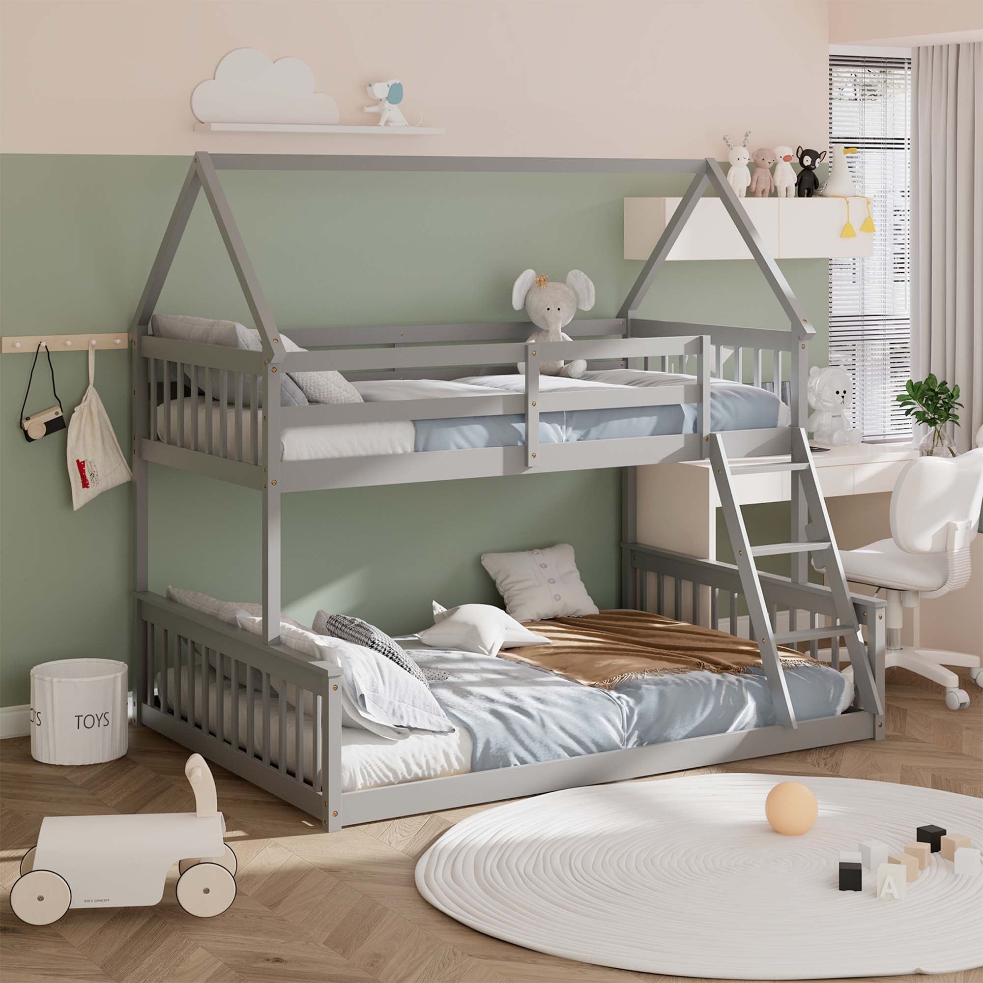 Wood Costway Bunk Beds Bed Bath Beyond