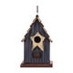 preview thumbnail 14 of 15, Glitzhome 9"H Spring Patriotic Solid Wooden Rustic Birdhouse