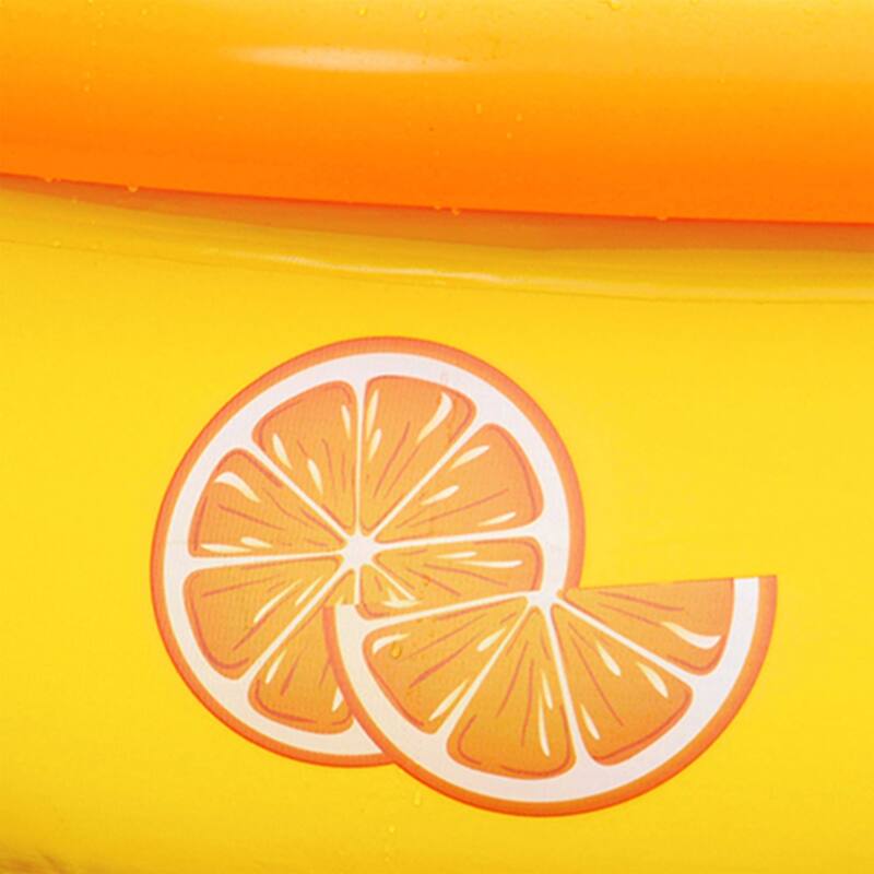 JLeisure 5' x 16.5" 3D Inflatable Outdoor Backyard Kiddie Pool, 6 Pack, Orange - 26