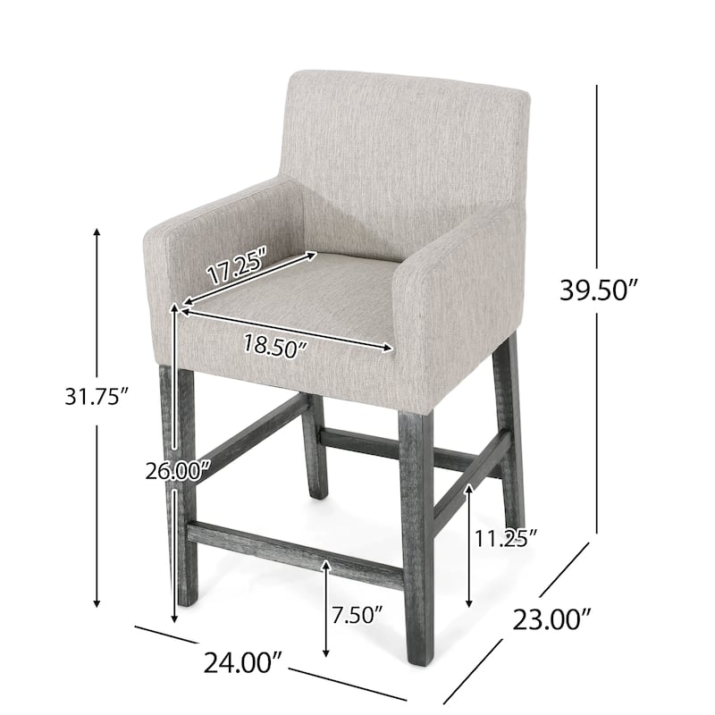 Upholstered 26 inch Counter Stool,23"D x 24"W x 39.5"H