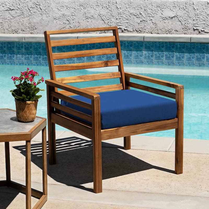 Outdoor Premium Dining Seat Cushion (2-Pack) - 20" wide x 20" deep x 4" thick