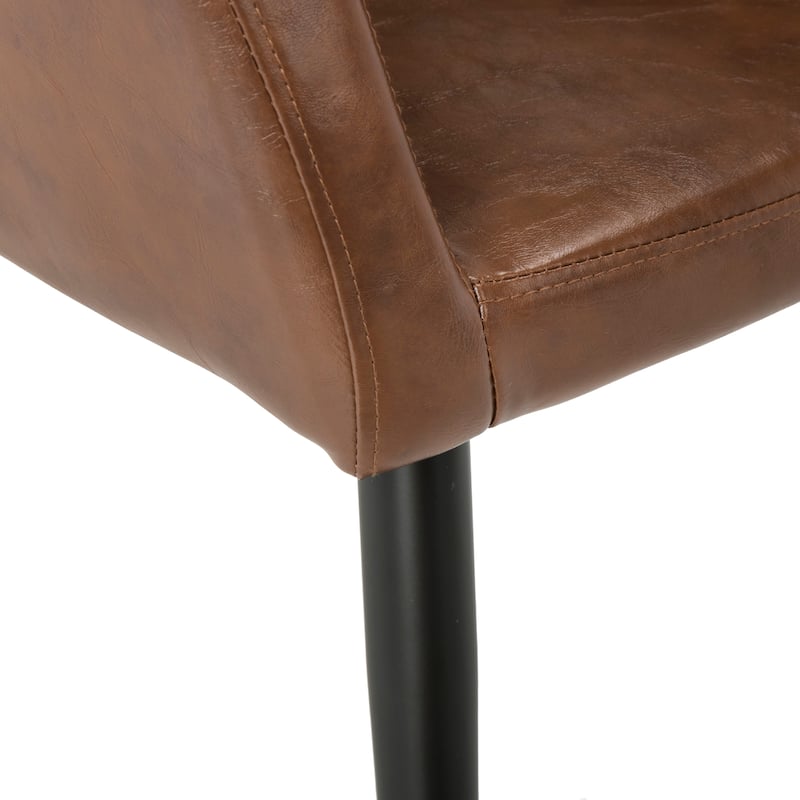 SAFAVIEH Drusilla Brown/ Black Accent Chair - 22.5" x 23.5" x 30" - 22Wx24Dx30H