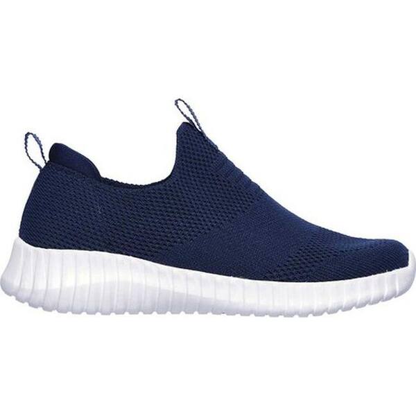Shop Skechers Boys Elite Flex Wasick Slip On Sneaker Navy