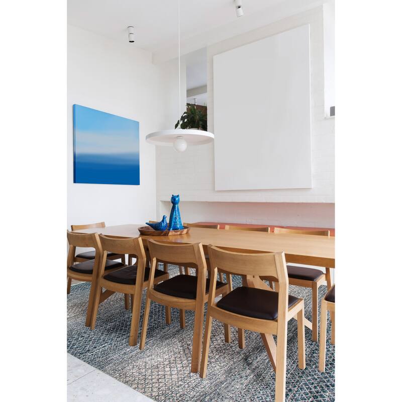 ECARPETGALLERY Hand-knotted Silk Shadow Dark Blue, Grey Wool Rug - 8'10 x 12'2