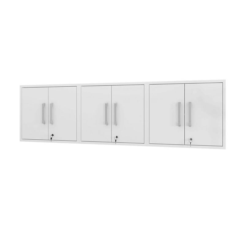 Manhattan Comfort Eiffel Floating Garage Cabinet (Set of 3)