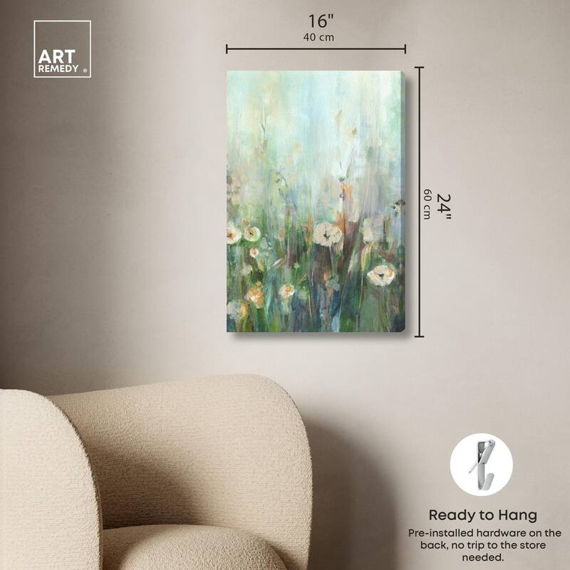 Harmony Green II Canvas by Art Remedy, Gallery Wrapped