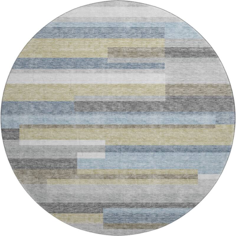 Premium Washable Super Soft Stripes Stacked Mayfield Rug