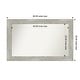 preview thumbnail 70 of 119, Dove Greywash Framed Non-Beveled Custom Wall Mirror, Bathroom Vanity Mirror Outer Size: 46 x 29