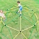 preview thumbnail 19 of 32, 12 ft Kids Climbing Dome Tower - Geometric Jungle Gym with Monkey Bars and 1000 LBS Weight Capacity Green