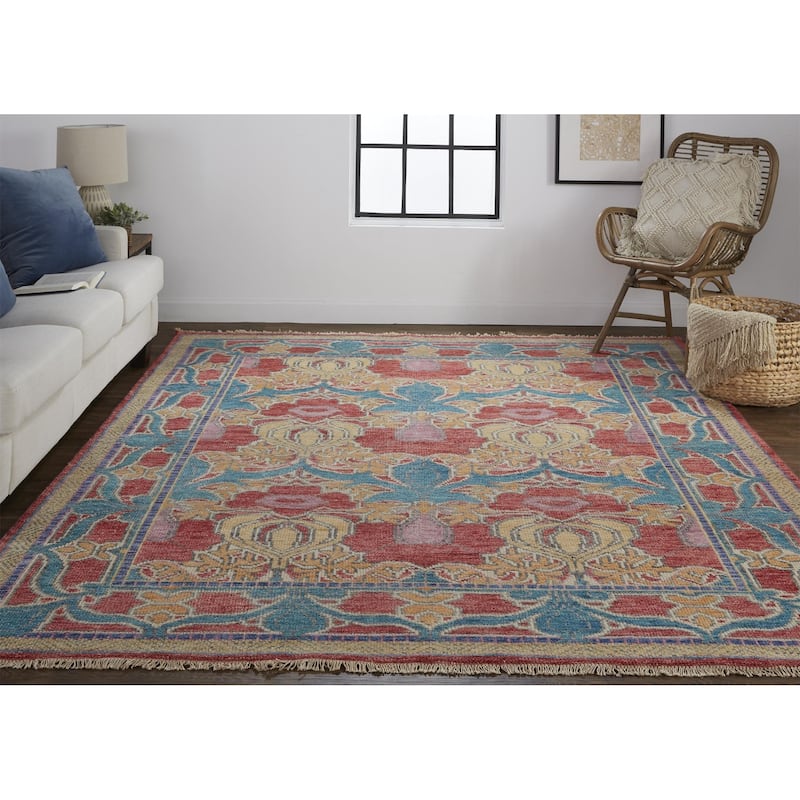 Grand Bazaar Bennet Hand Knotted Oriental Traditional Area Rug