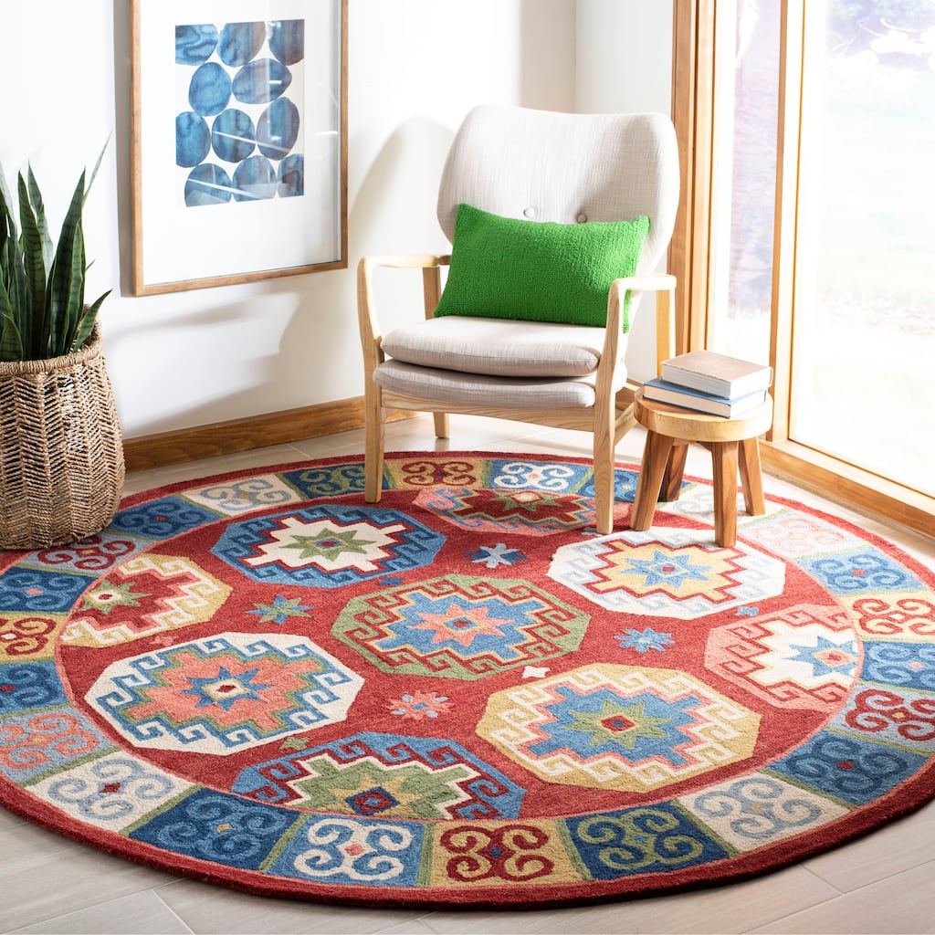 SAFAVIEH Handmade Aspen Cheridwen & Eclectic Tribal Wool Rug