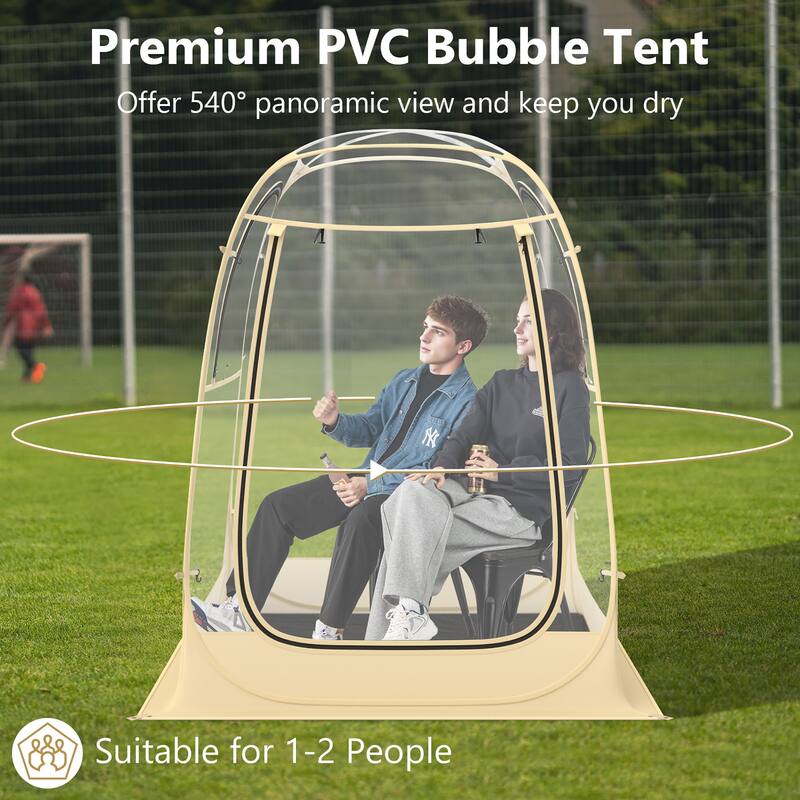 Gymax 4.2 x 4.2 FT Instant Pop up Tent Weatherproof Shelter Sports