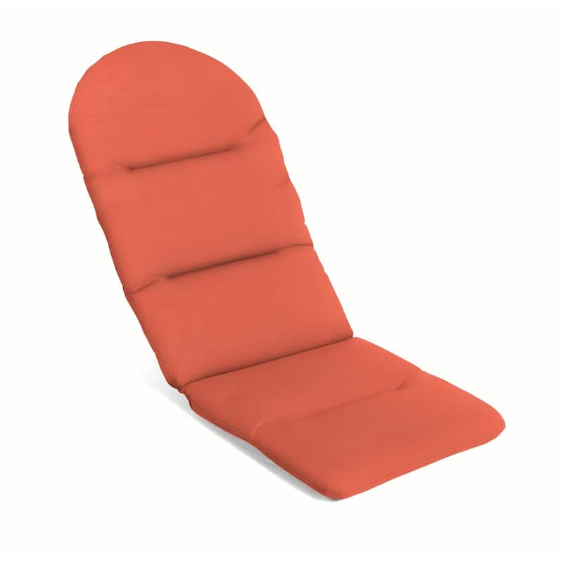 Sunbrella Solid Fabric 1-Piece Outdoor Adirondack Chair Cushion, 20.5"W x 49"L - Canvas Melon