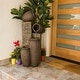 preview thumbnail 1 of 9, Alpine Corporation 43" Tall Indoor/Outdoor Pottery Fountain with Replaceable LED Lights