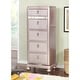 preview thumbnail 1 of 4, Dzhebel I Transitional Solid Wood 5-Drawer Swivel Chest by Copper Grove Rose Gold