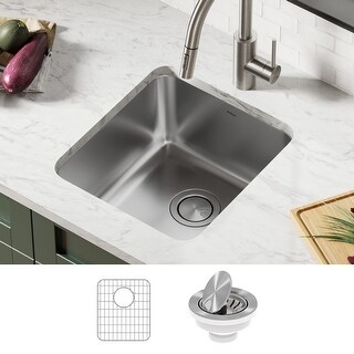 KRAUS Stainless Steel 33 inch 60/40 Topmount Drop-in Kitchen ...