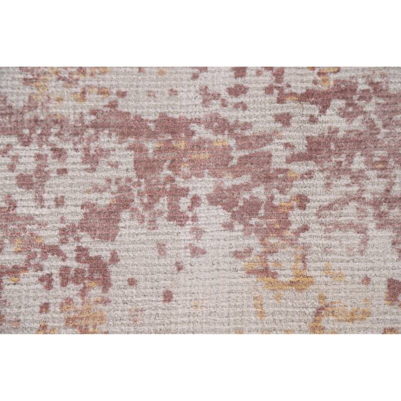 Modern Abstract Rug Handmade Living Room Wool Carpet - 7'11"x 9'10"