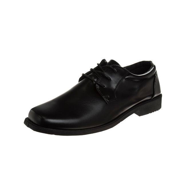 Josmo Boys Classic Oxford Casual Dress Shoe Toddler - Black - 11