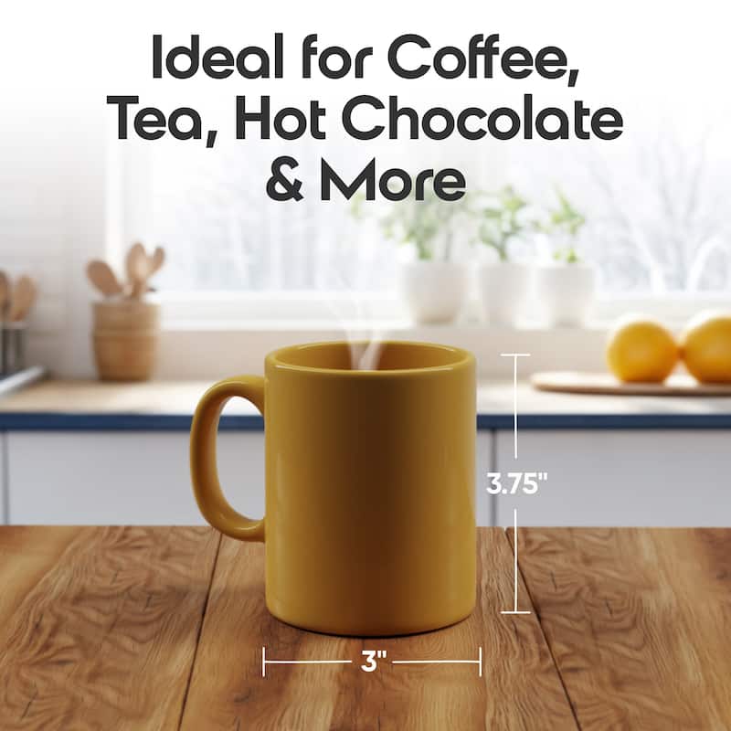 Omniware Teaz Cafe 11 oz Classic Mug - 3" D x 3.75" H