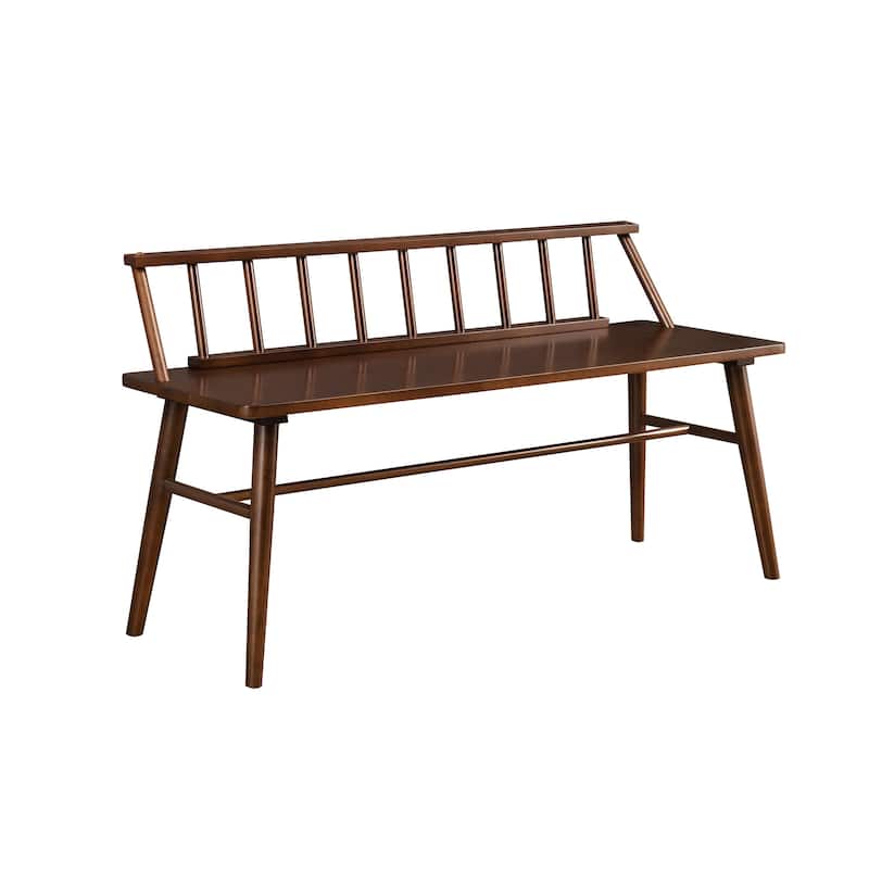 Middlebrook Solid Wood Low-Back Spindle Entry Bench