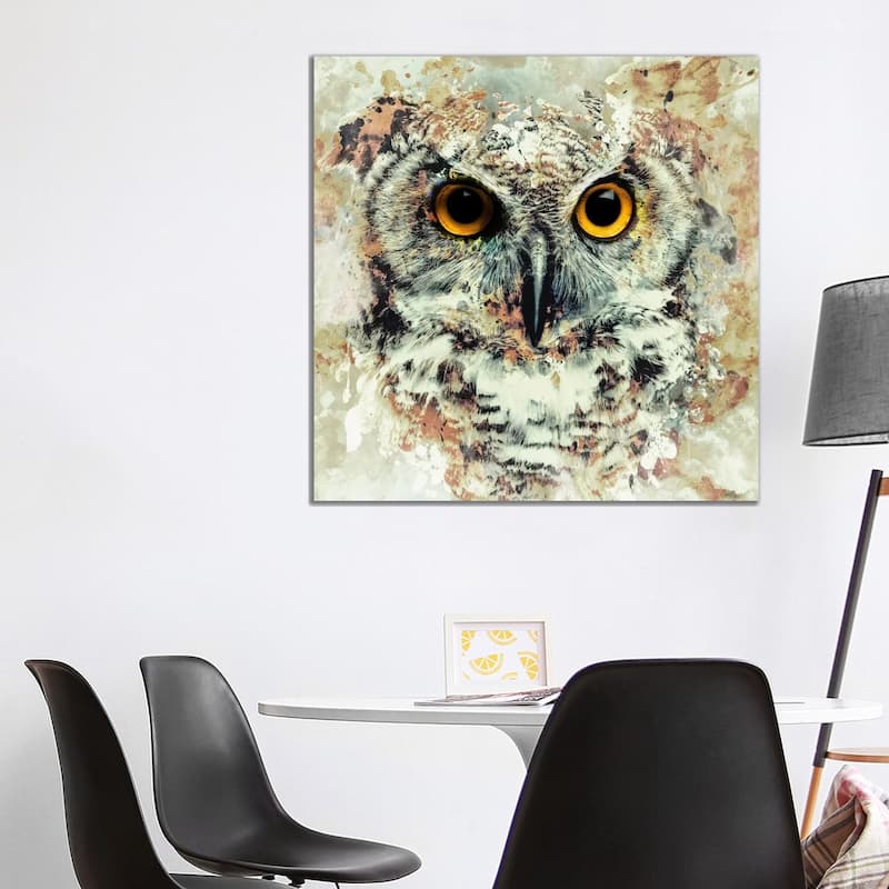 iCanvas "Owl II" by Riza Peker Canvas Print - 37x37x1.5