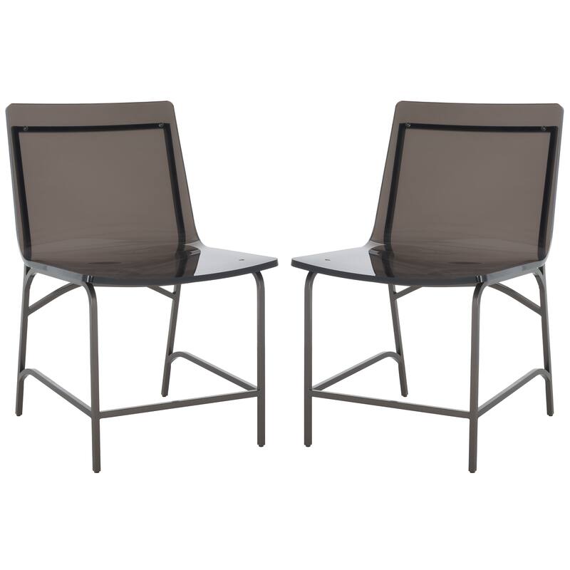 SAFAVIEH Couture Ljupka Acrylic Dining Chair (Set of 2) - 20 In W x 21.25 In D x 33.25 In H - 20"W x 21"D x 33"H