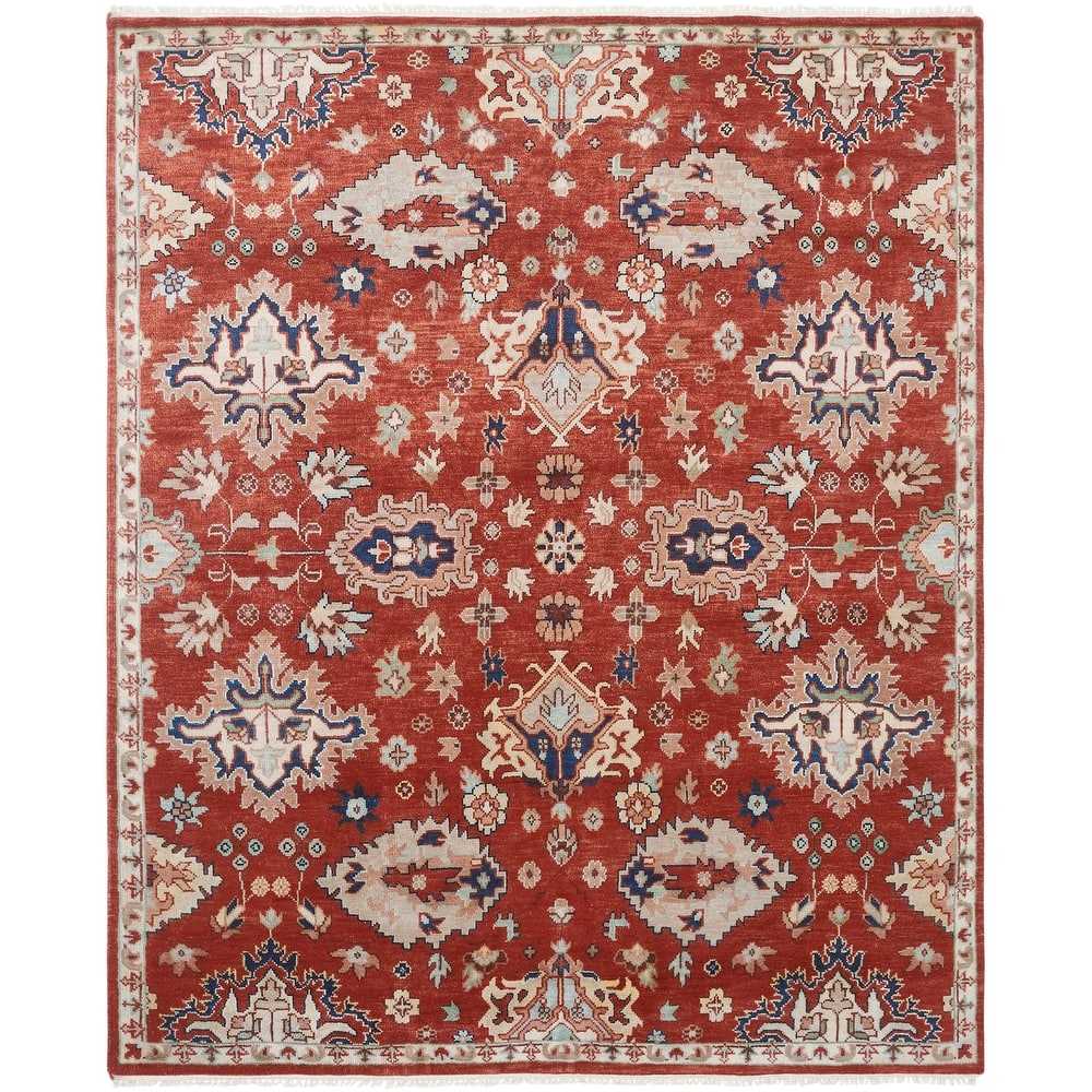 Vintage Brick Hand-Knotted Area Rug