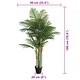 preview thumbnail 8 of 9, vidaXL Artificial Palm Tree with 3 Trunks Green 33.5"/47.2"/70.9" PP