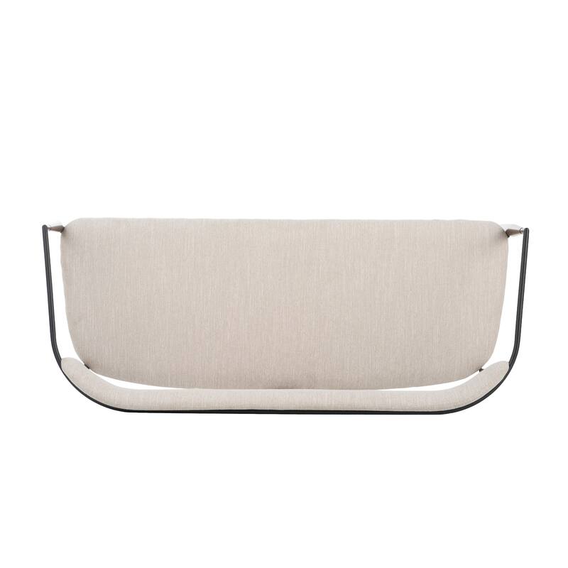 Christopher Knight Home - Elias Modern Metal Loveseat Settee with Elegant Upholstered Seating